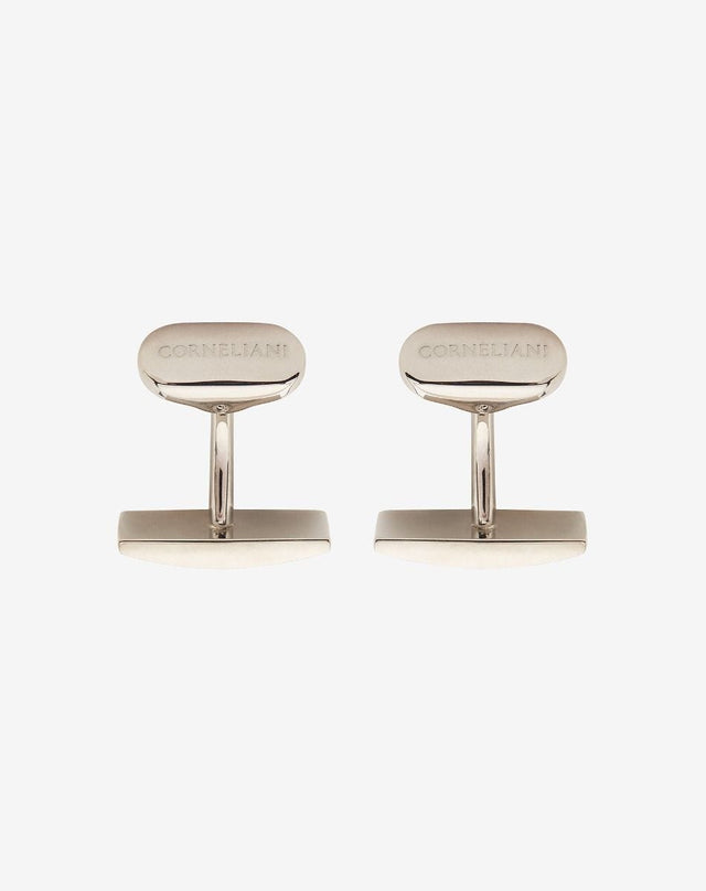 Gemelli in ottone color argento