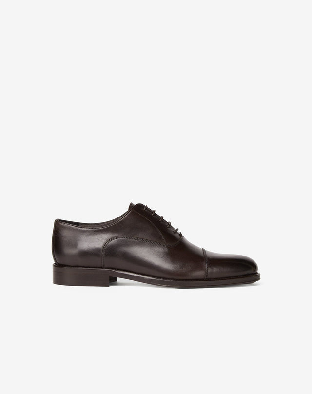 Shoes Oxford marroni in pelle