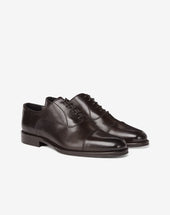 Shoes Oxford Marroni In Pelle