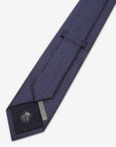 Tie In Seta Con Microdisegno Jacquard