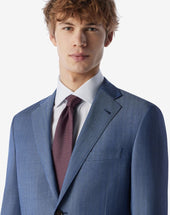 Tie In Seta Con Microdisegno Jacquard