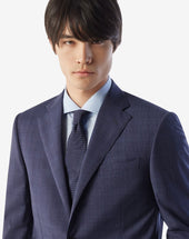 Tie Navy In Twill Di Seta Stampata