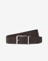 Belt Beige In Pelle Stampa Dollaro