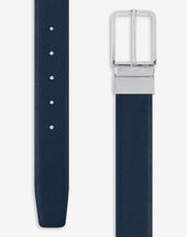 Belt Denim In Pelle Saffiano