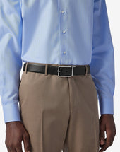 Belt Nera Taupe In Pelle Saffiano