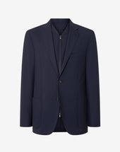 Jacket Con Pettorina In Lana 170 S Super Light