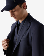 Jacket Con Pettorina In Lana 170 S Super Light