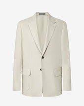 Jacket Avorio In Puro Lino