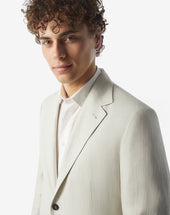 Jacket Avorio In Puro Lino