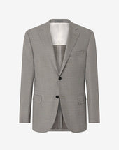 Jacket Tortora In Pura Lana