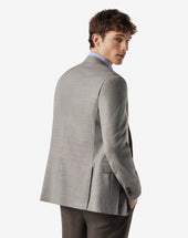 Jacket Tortora In Pura Lana