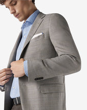 Jacket Tortora In Pura Lana