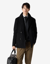 Peacoat In Beaver Di Lana Superfine