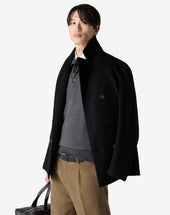 Peacoat In Beaver Di Lana Superfine