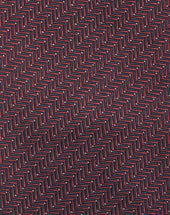 Tie Bordeaux Blu In Pura Seta