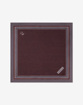Pochette Bordeaux Grigio In Pura Seta