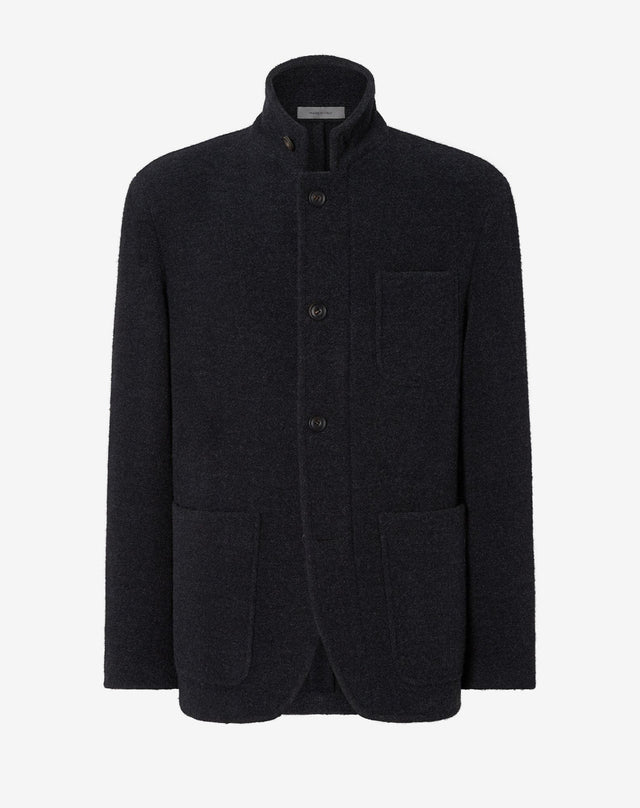 Jacket Antracite M Lange In Lana