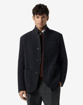 Jacket Antracite M Lange In Lana
