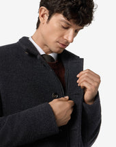 Jacket Antracite M Lange In Lana
