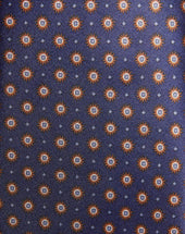 Tie In Raso Stampata Color Bruciato