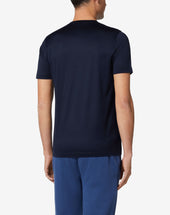 T Shirt In Filoscozia Con Logo