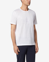 T Shirt Bianca In Filoscozia Con Logo