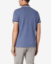 Polo Denim In Piquet Di Cotone