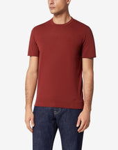 T Shirt Rossa In Cotone Cr Pe