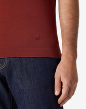 T Shirt Rossa In Cotone Cr Pe