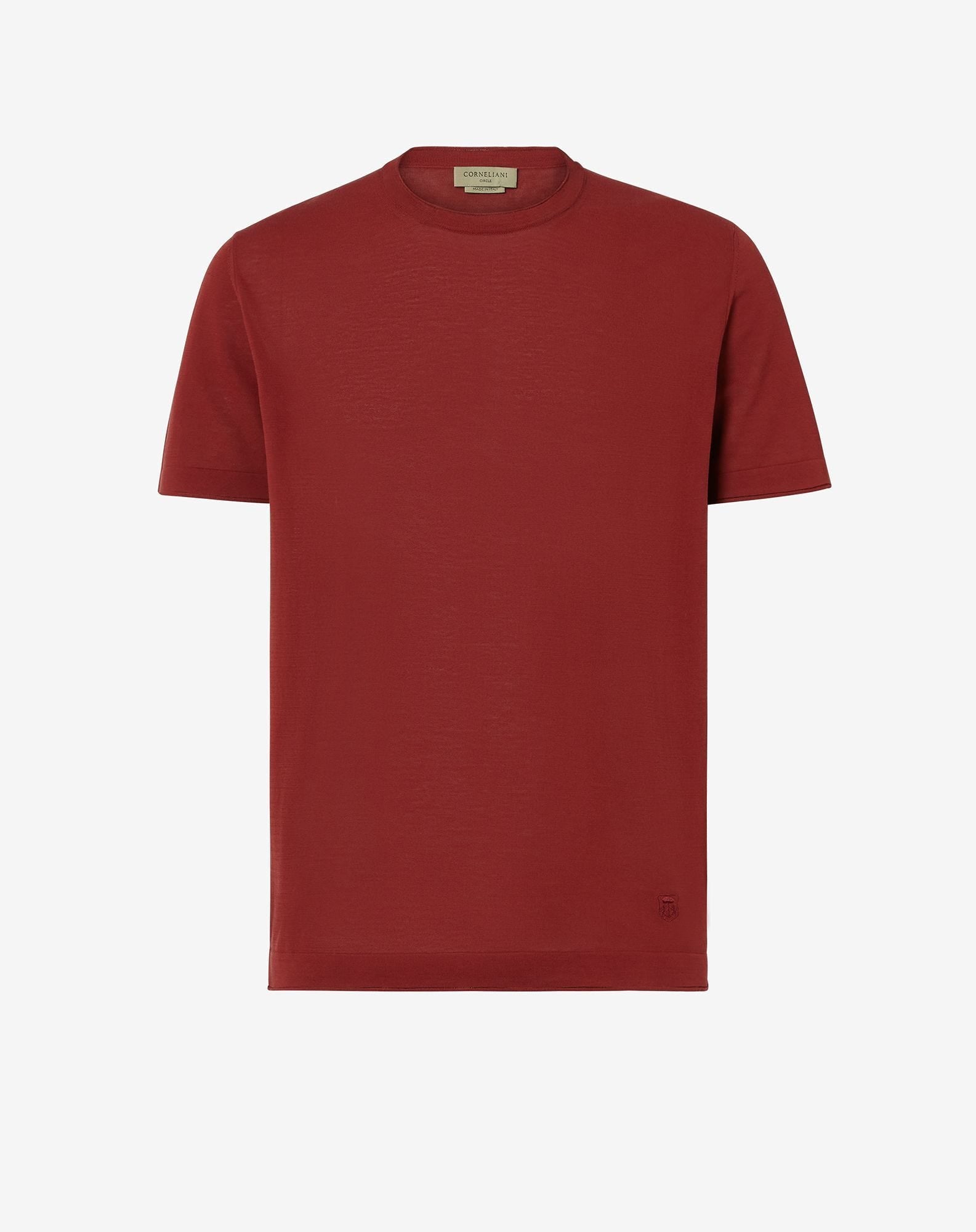 T Shirt Rossa In Cotone Cr Pe