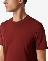T Shirt Rossa In Cotone Cr Pe