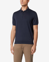 Polo Con Zip In Cotone Extrafine