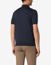 Polo Con Zip In Cotone Extrafine