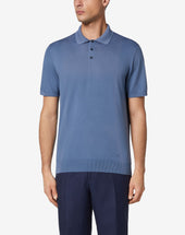 Polo Con Zip In Cotone Extrafine
