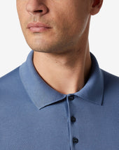 Polo Con Zip In Cotone Extrafine