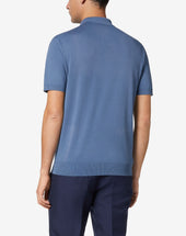 Polo Con Zip In Cotone Extrafine