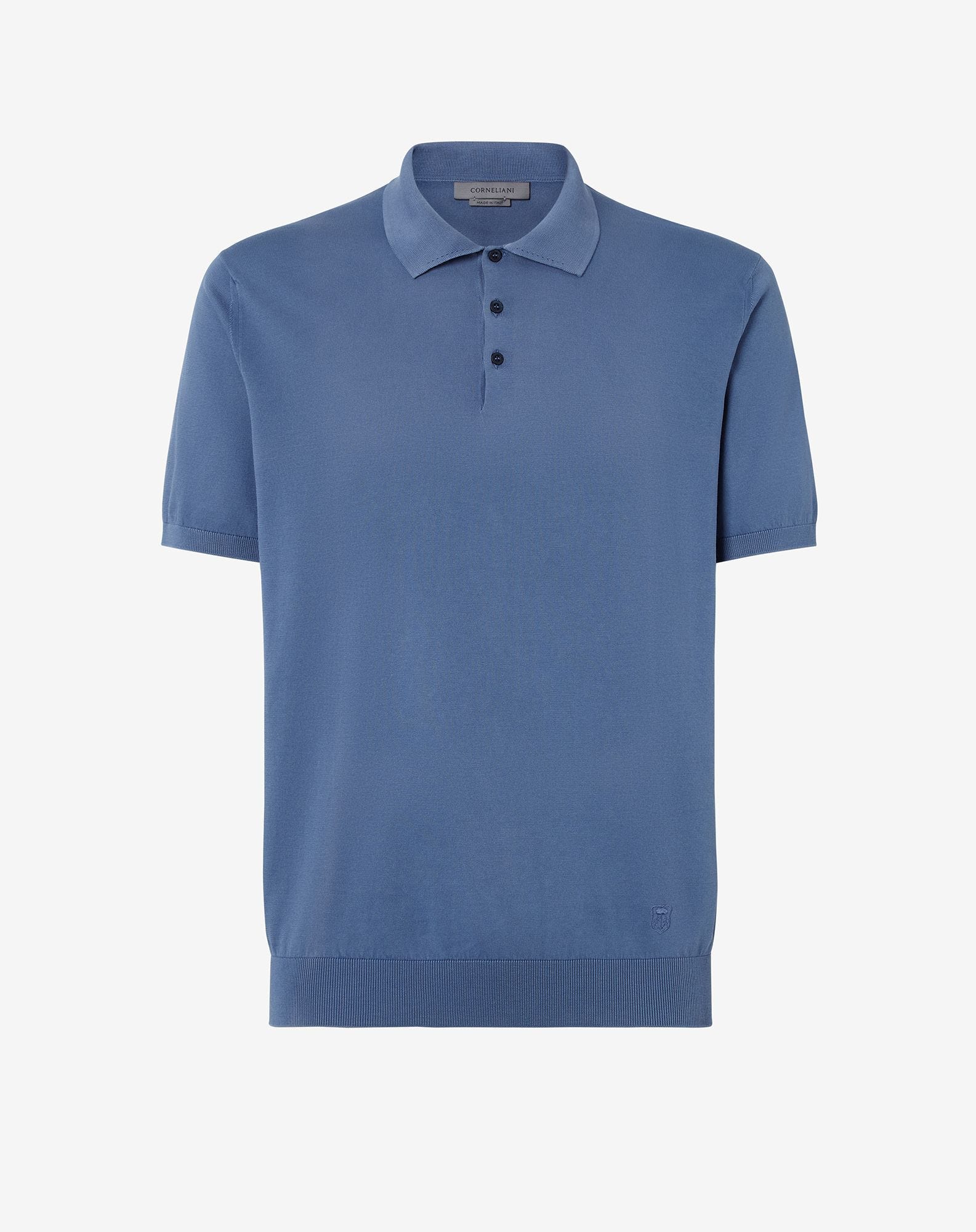 Polo Con Zip In Cotone Extrafine
