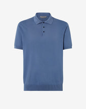 Polo Con Zip In Cotone Extrafine