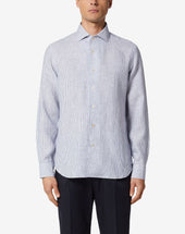 Shirt Melanges Con Colletto Aperto