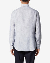 Shirt Melanges Con Colletto Aperto