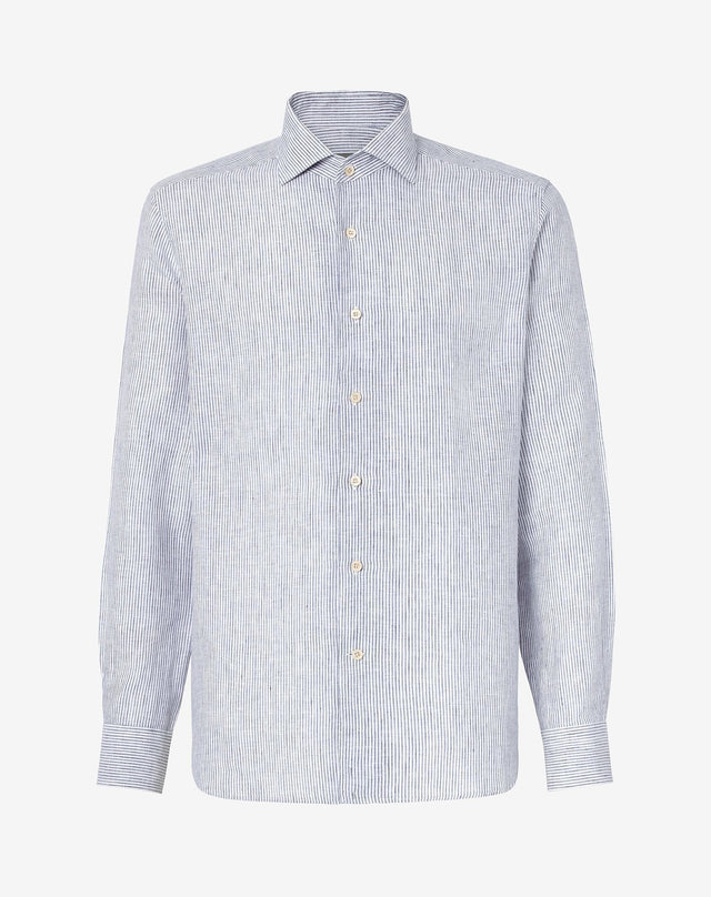 Shirt Melanges Con Colletto Aperto