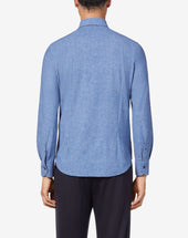 Shirt Azzurra Colletto Classico