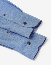 Shirt Azzurra Colletto Classico
