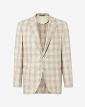 Jacket beige in pura seta