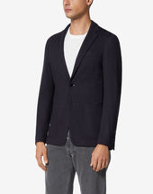 Jacket In Jersey Di Lana Gessato