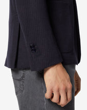 Jacket In Jersey Di Lana Gessato