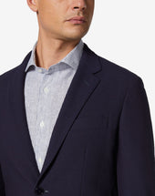 Jacket 2 Bottoni In Jersey Di Lana Stretch