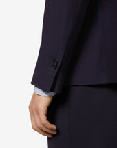 Jacket 2 Bottoni In Jersey Di Lana Stretch