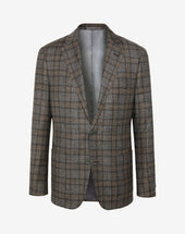 Jacket Grigia Principe Di Galles In Lana