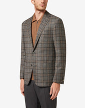 Jacket Grigia Principe Di Galles In Lana